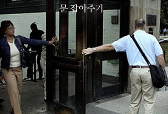 The Door-Holding Etiquette